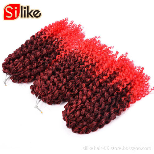 Wholesale3 Freetress  Ombre Curly Crochet Extension Synthetic Kinky Twist Hair Malibob Marley Braiding Hair bob dread braids